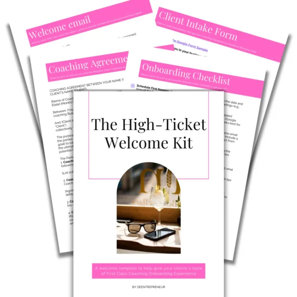 High-ticket welcome kit